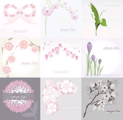 flower background vector graphics