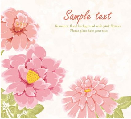 flowers background 02 vector graphic