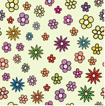 flowers background 1 vector