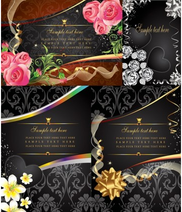 flowers card free 11 vector