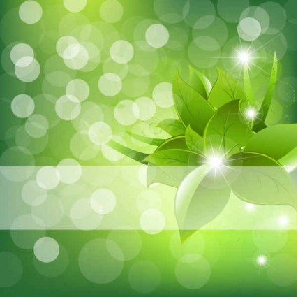 flowers green background vector graphics