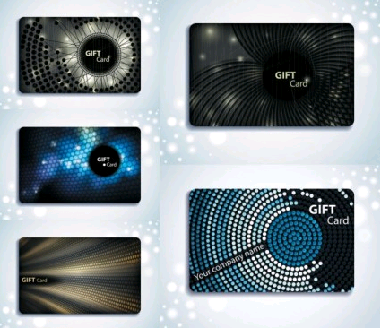 gift card background vectors material