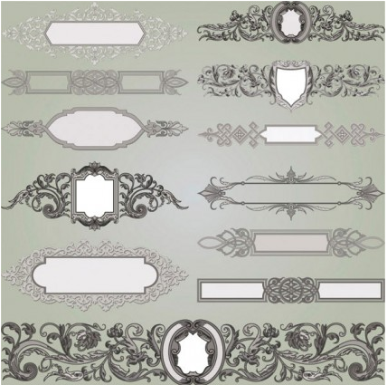 gorgeous classic decorative pattern 1 vector material