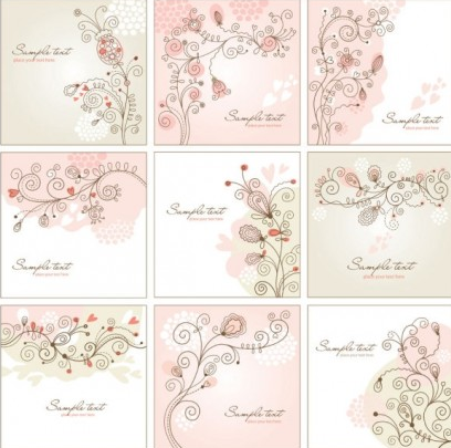 handpainted background pattern 01 vectors