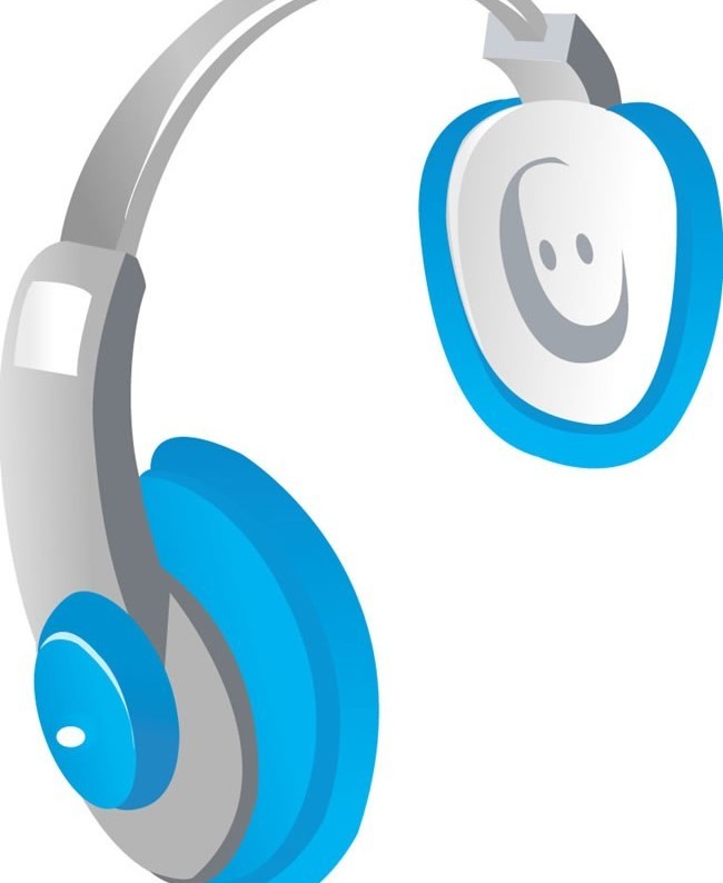 headset with earphone 1 vector graphics