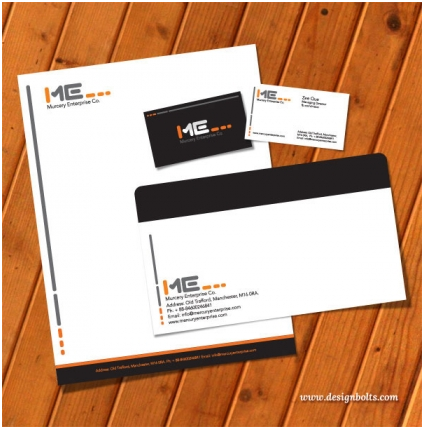 letterhead business card envelop vectors graphics