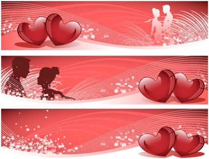 love banner vector graphic