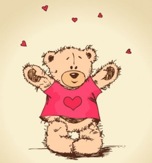 love teddy bears background 03 vector