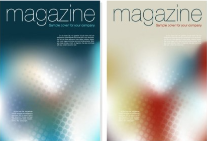 magazine cover background vector