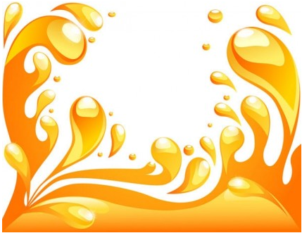 orange liquid background 3 vector