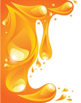 orange liquid background 5 vector