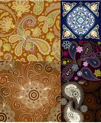 pattern cloth background color design vector
