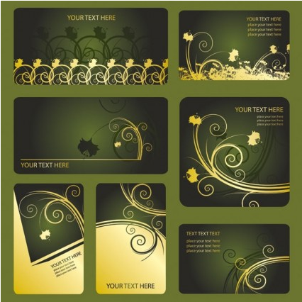patterns card template vector graphics