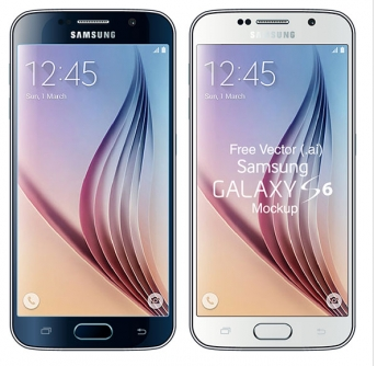 samsung galaxy s6 Free shiny vector