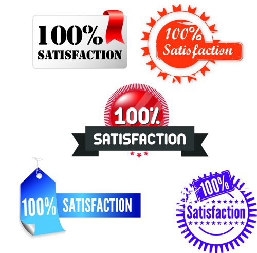 satisfaction stamps vector graphics