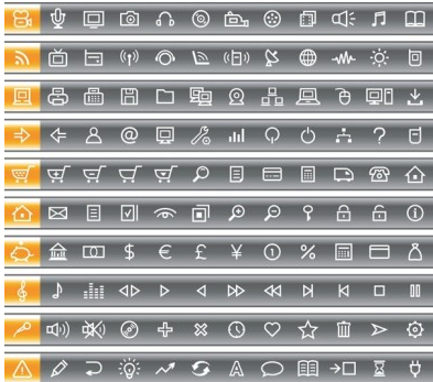 simple and practical icon vector set
