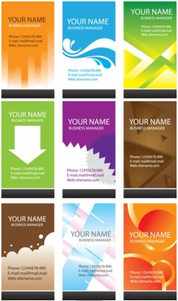 simple business card template vector graphic