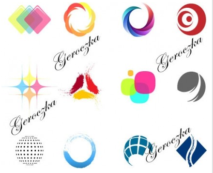 simple color logo design vector