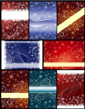snowflake christmas background design vectors