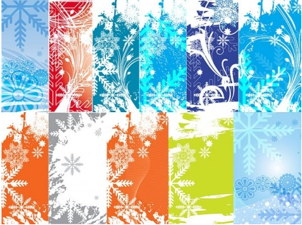 snowflake theme vector