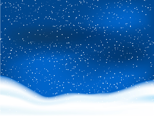 snowy sky background vector