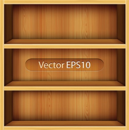 solid wood bookshelves 1 vectors