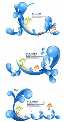 special summer theme vectors