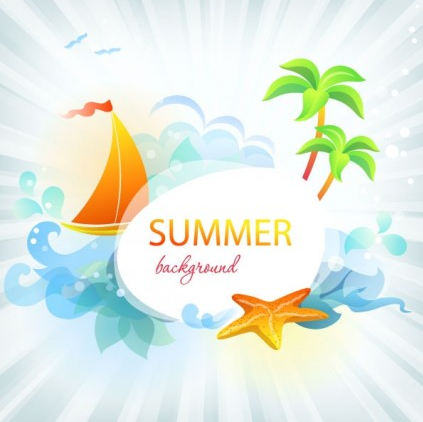 summer card 03 vector graphics