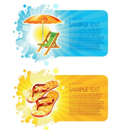 summer fashion card background vector