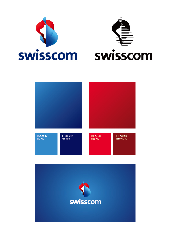 swisscom logos vector design