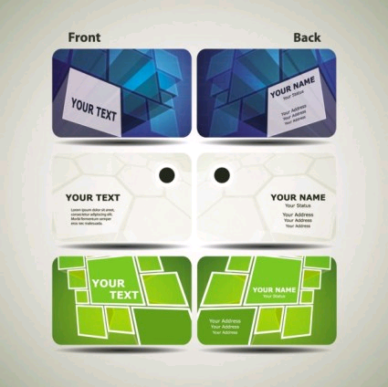 technology business card template 01 vectors graphic