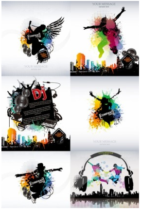 trend music posters vector graphics