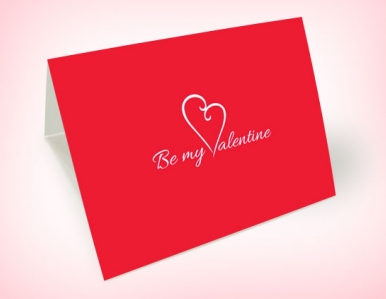 valentines day card design vector
