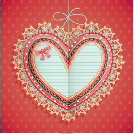 valentines day heartshaped tag 01 vector