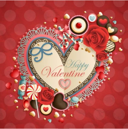 valentines day heartshaped tag 03 vector