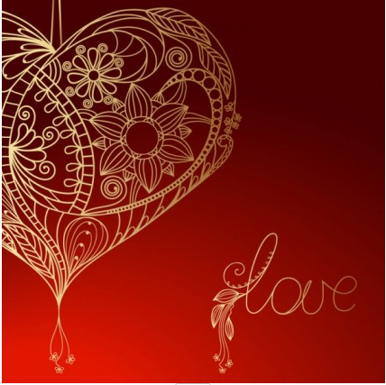 valentines day red background 04 vector