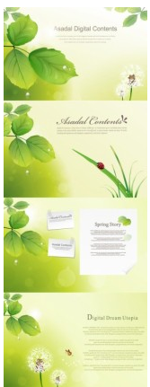 vibrant foliage theme vector