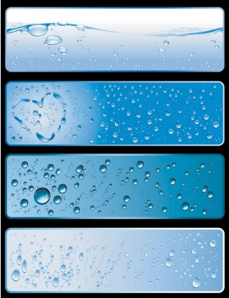 water theme banner vectors