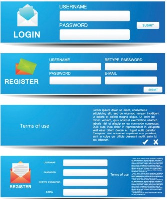 web forms vector