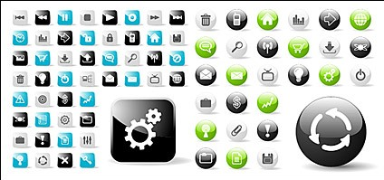 web square icon design vectors