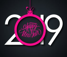 2019 pink white design vector
