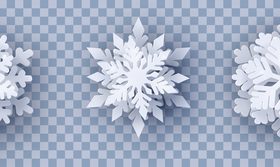 3D snowflake illustration vector design