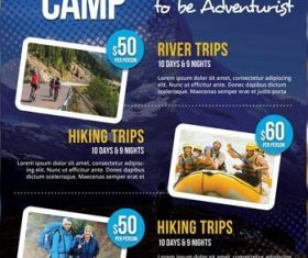 Adventure Summer Camp Flyer and Poster PSD Template