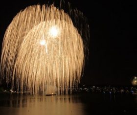 Around the World New Year Fireworks Stock Photo 03