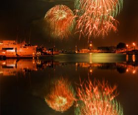 Around the World New Year Fireworks Stock Photo 13