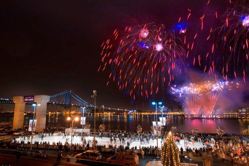 Around the World New Year Fireworks Stock Photo 15