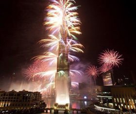 Around the World New Year Fireworks Stock Photo 16