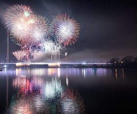 Around the World New Year Fireworks Stock Photo 22