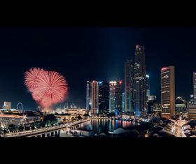 Around the World New Year Fireworks Stock Photo 23