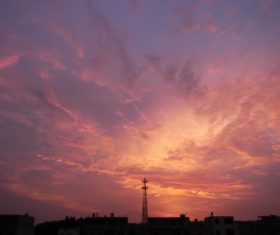 Be fascinated by sunset Stock Photo 02